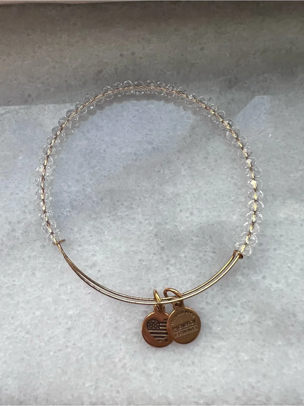 Alex and Ani Bracelet Set Gold Tone Celestial Beaded Stack